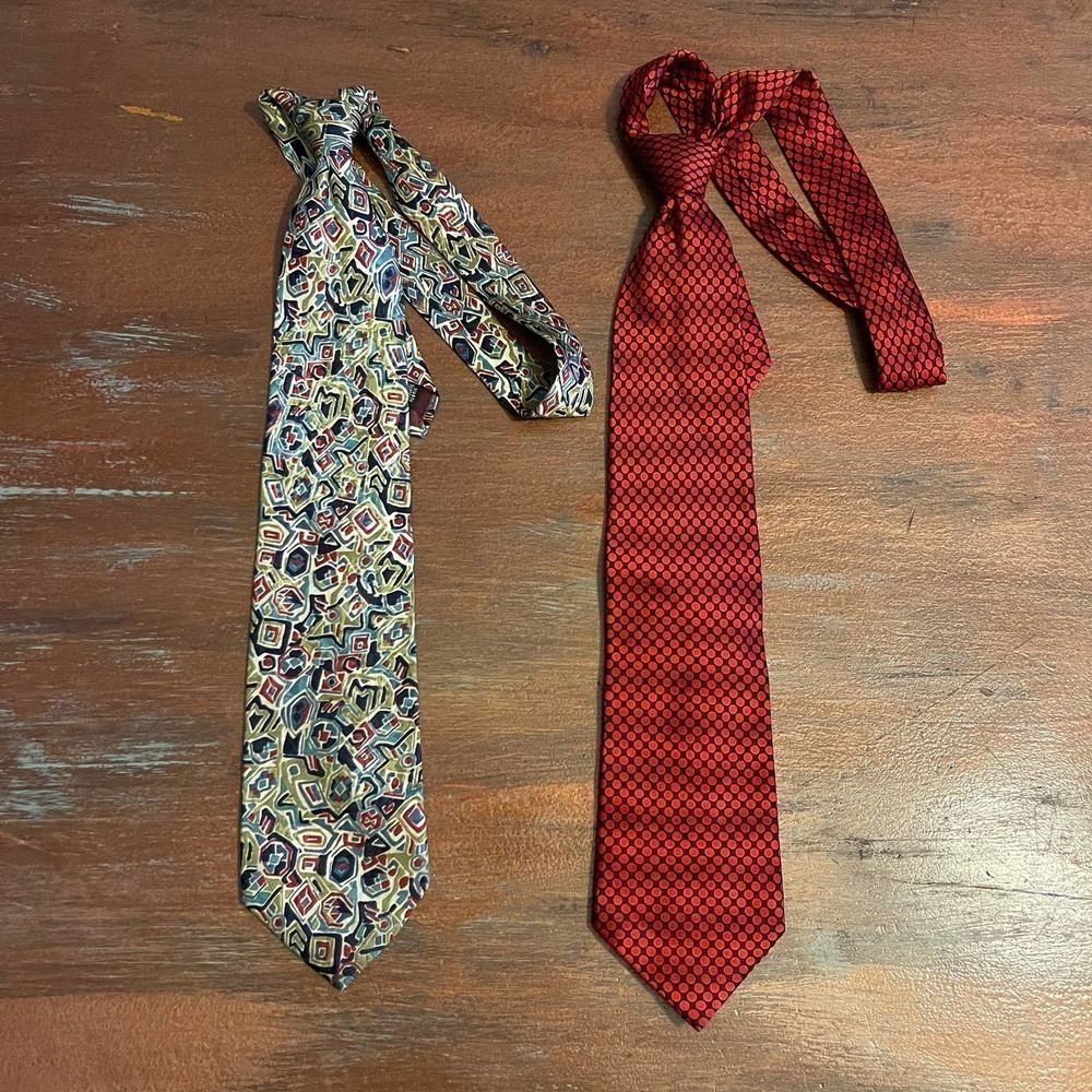 Christian Dior Monsieur & Carlos Santana Lot of 02 Ties
